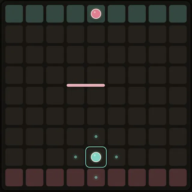 Walls game online with a legal wall creating a longer route for the AI